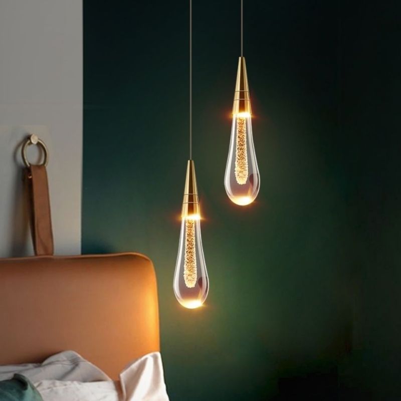 Kristy Design Melkweg LED Hanglamp Goud/Transparant Metaal/Acryl Woon/Slaapkamer