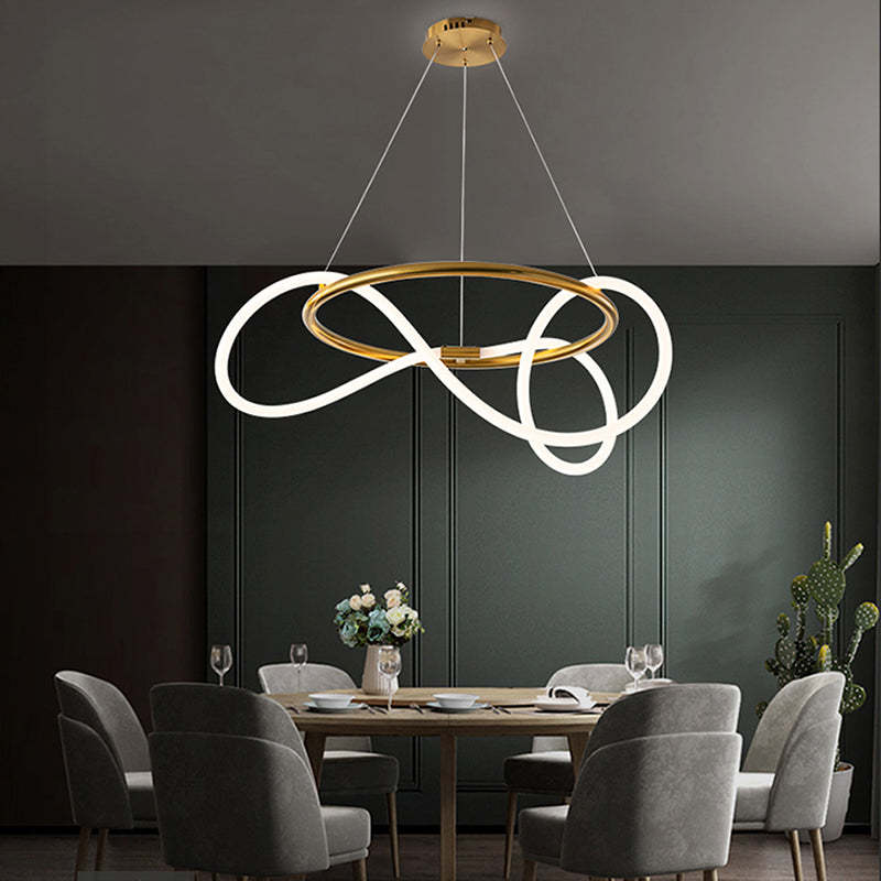 Edge Design LED Hanglamp Goud/Zwart Metaal Woonkamer/Slaapkamer