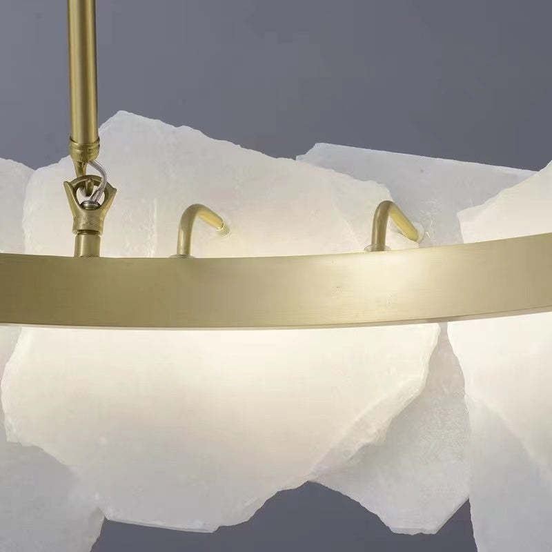 Marilyn Design LED Hanglamp Metaal/Marmer Goud/Wit Slaapkamer/Eetkamer/Woonkamer