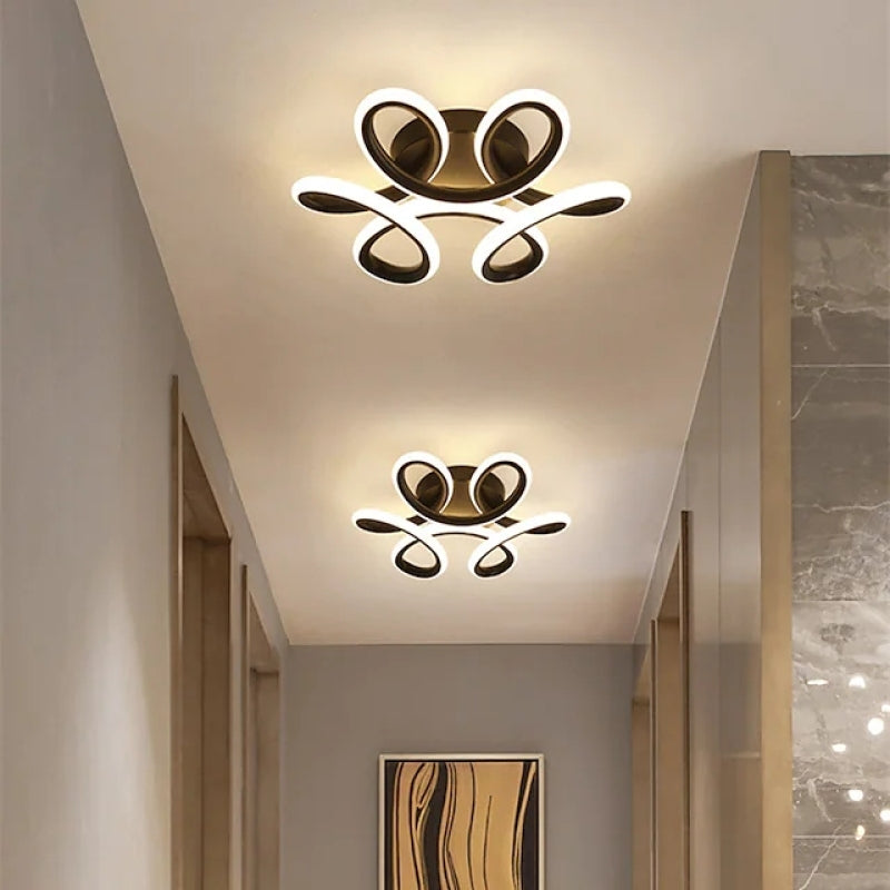 Lacey Design LED Plafondlamp Metaal Zwart/Wit Slaapkamer/Woonkamer/Eetkamer
