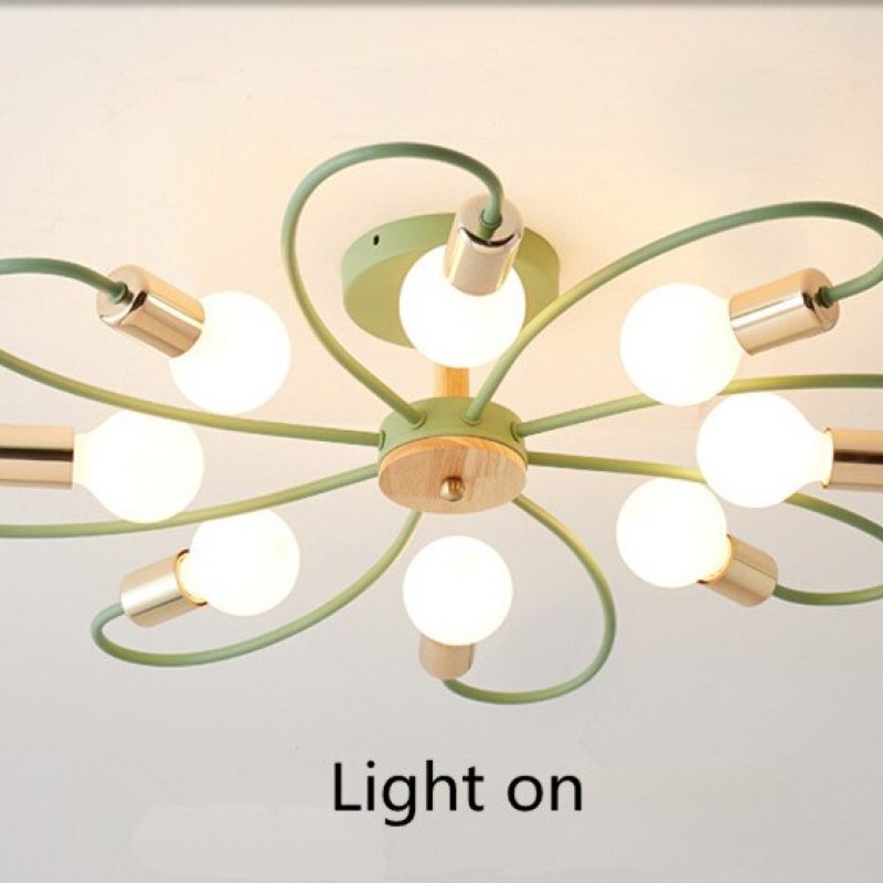 Nordic Art Macaron LED Plafondlampen  voor Slaapkamer & Woonkamer