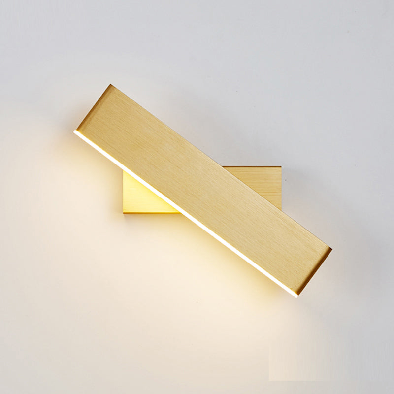 Aqsa Moderne Design LED Wandlampen Gouden Metaal Hout Woonkamer