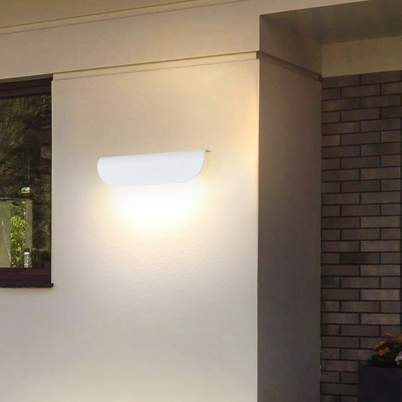 Orr Moderne LED Wandlampen Zwart Wit Acryl Metaal Tuin Hal Buiten