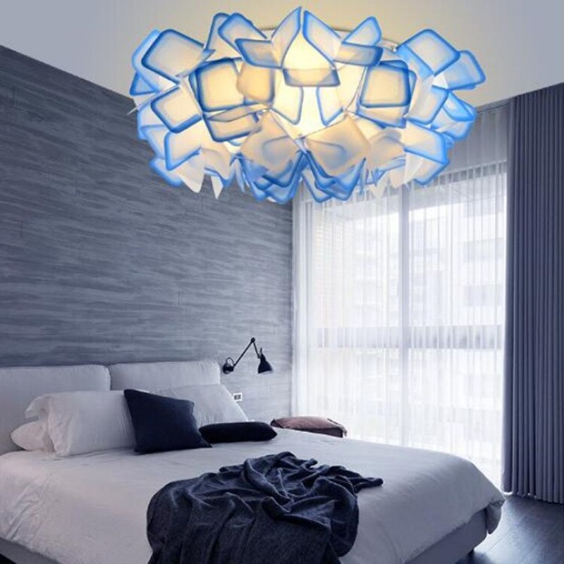 Bella Modern LED Hanglamp Zwart Blauw Wit Metaal Kinderkamer