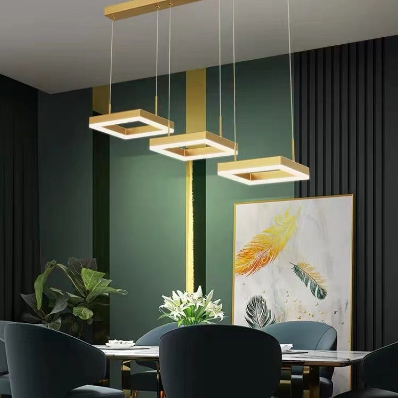 Raheel Design LED Hanglampen Goud Acryl Metaal Eetkamer Woonkamer