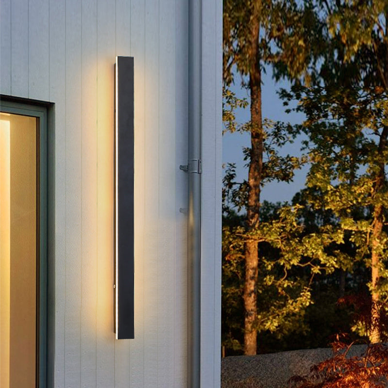 Edge Moderne Design LED Wandlampen Zwart Metaal Tuin Hal