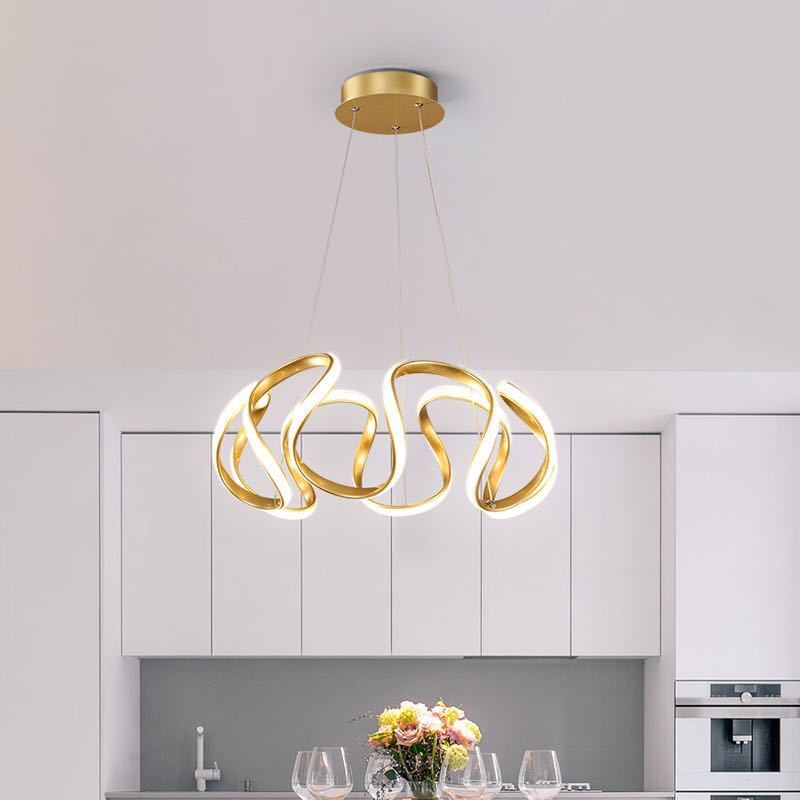 Louise Design LED Hanglampen Gouden Grijs Silica Gel Metal Slaapkamer