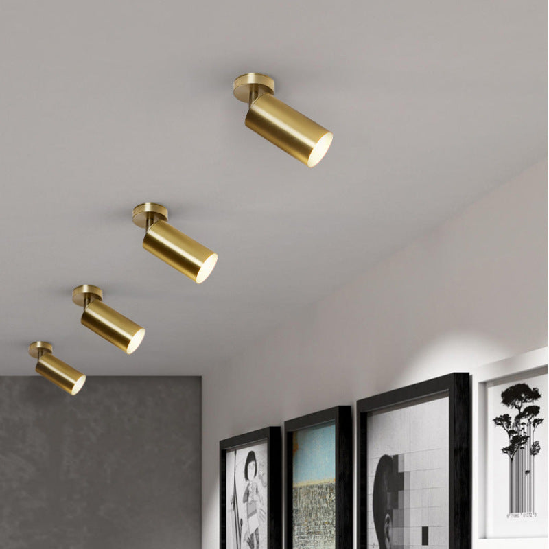 Freja Moderne Cilinder Plafondlampen Spotlight Goud Metaal Slaapkamer