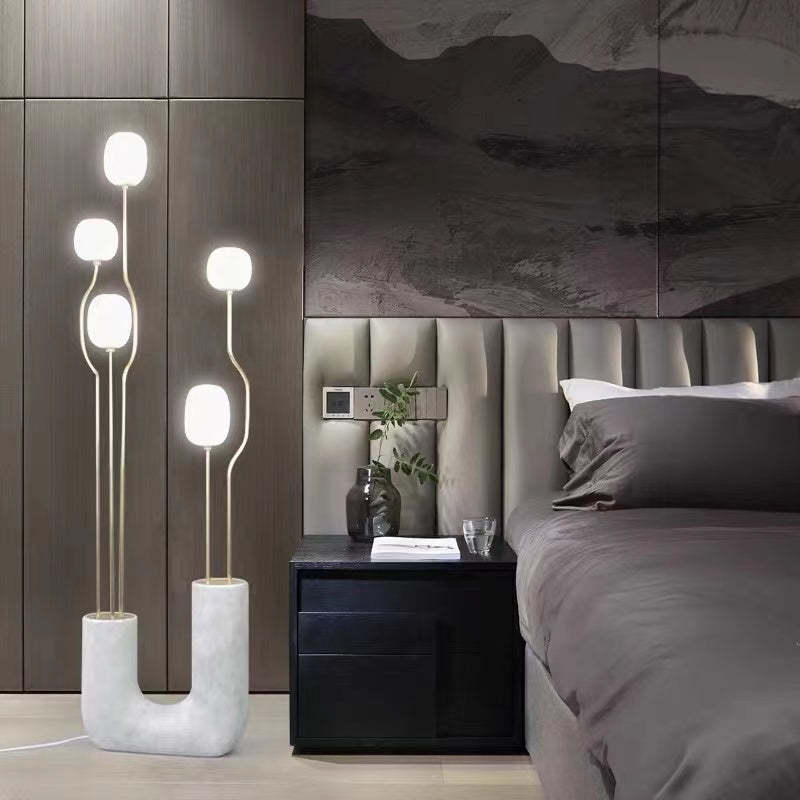 Felix Design LED Vloerlampen Zwart Metaal Glas Eetkamer Slaapkamer