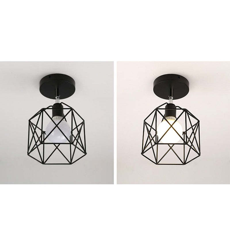 Vintage Kleurful LED Plafondlamp Direction Verstelbaar Hanglampen, zwart/witte