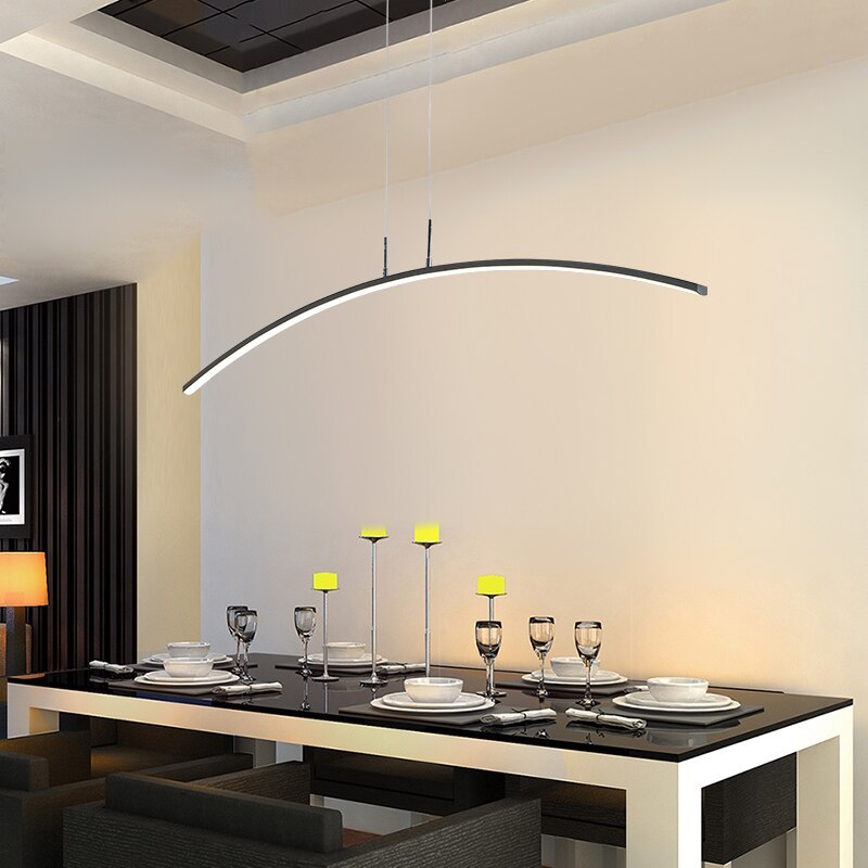 Edge Design LED Hanglampen Zwart Metaal Eetkamer Woonkamer