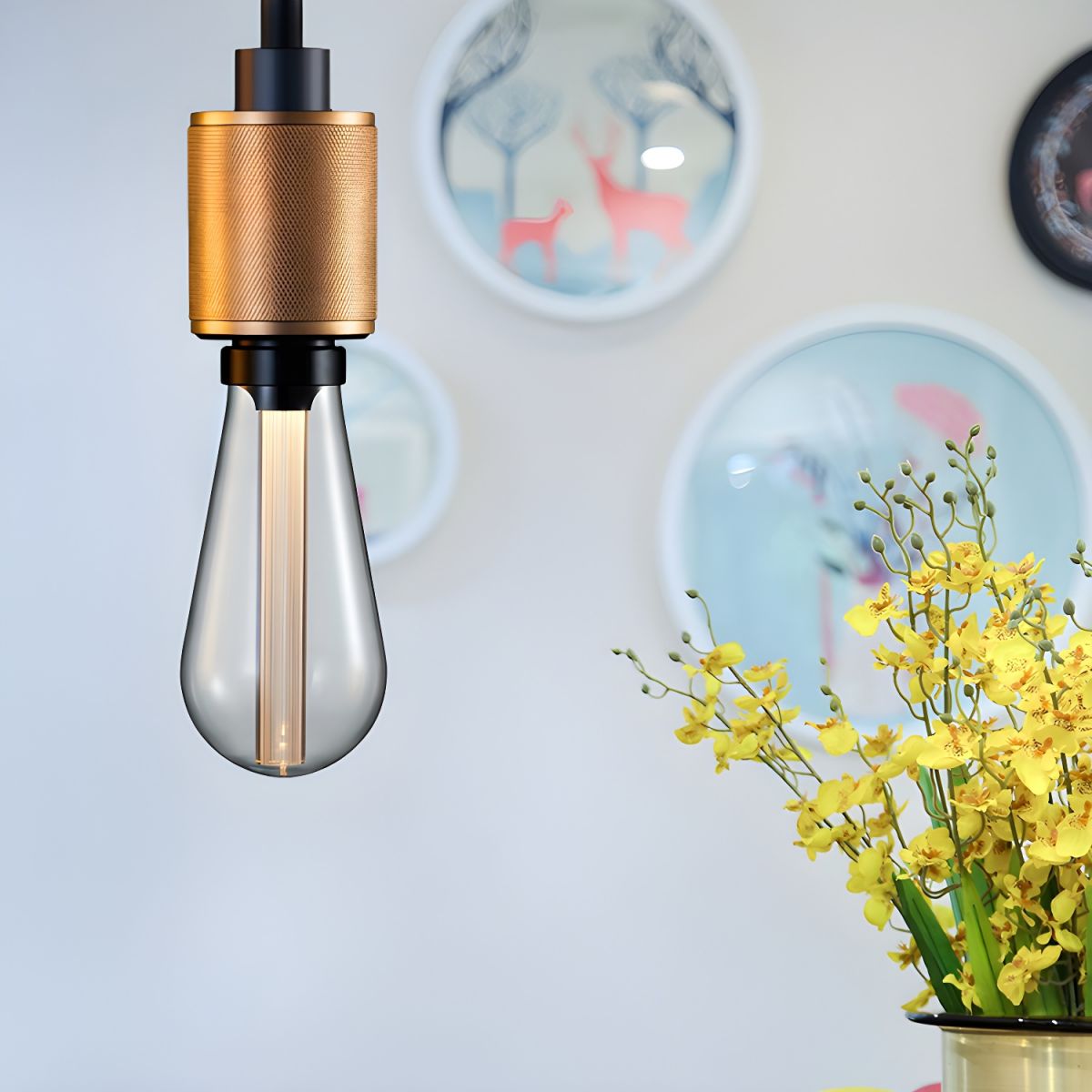 Cooley Moderne Bol Industriële Metalen Hanglamp, Zwart/Koper/Goud/Zilver