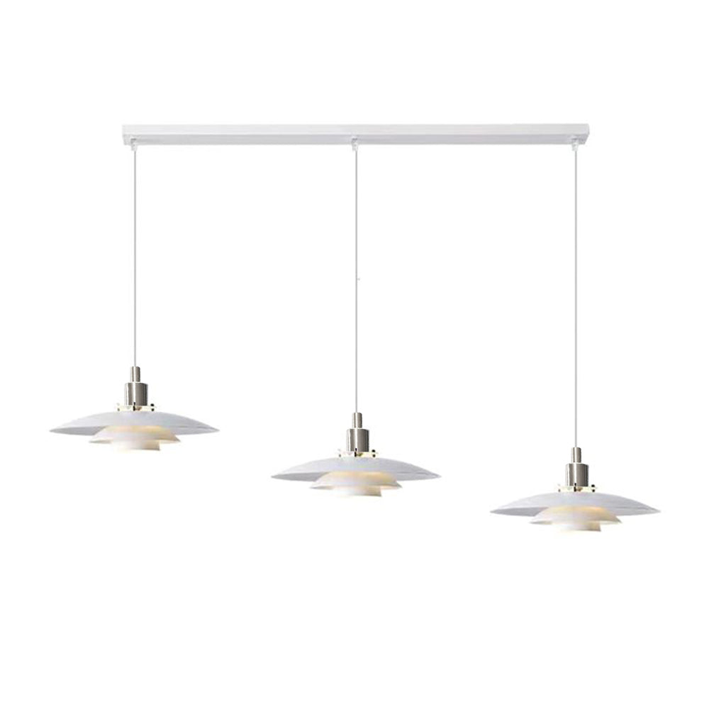 Carins Moderne Scandinavische LED Hanglamp Wit Metaal Eettafel