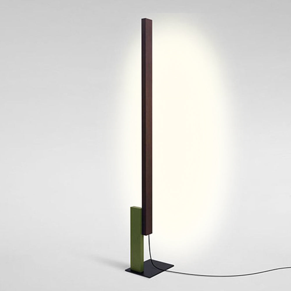 Edge Moderne Lineaire LED Vloerlamp Wit/Blauw/Groen/Rood Woon/Slaapkamer Hout&Metaal&Acryl