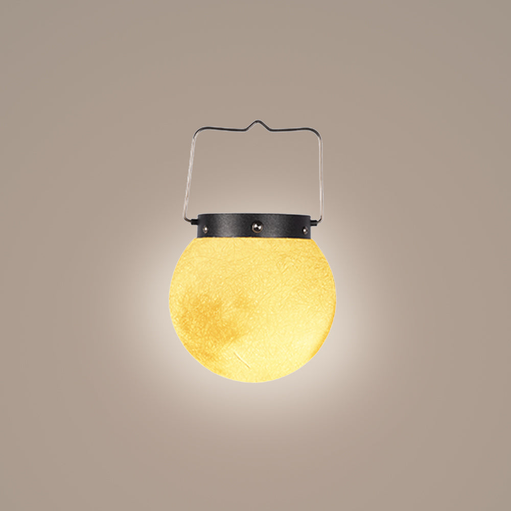 Elif Moderne LED Buitenlamp Hanglamp Goud Metaal Hars Hal Buiten