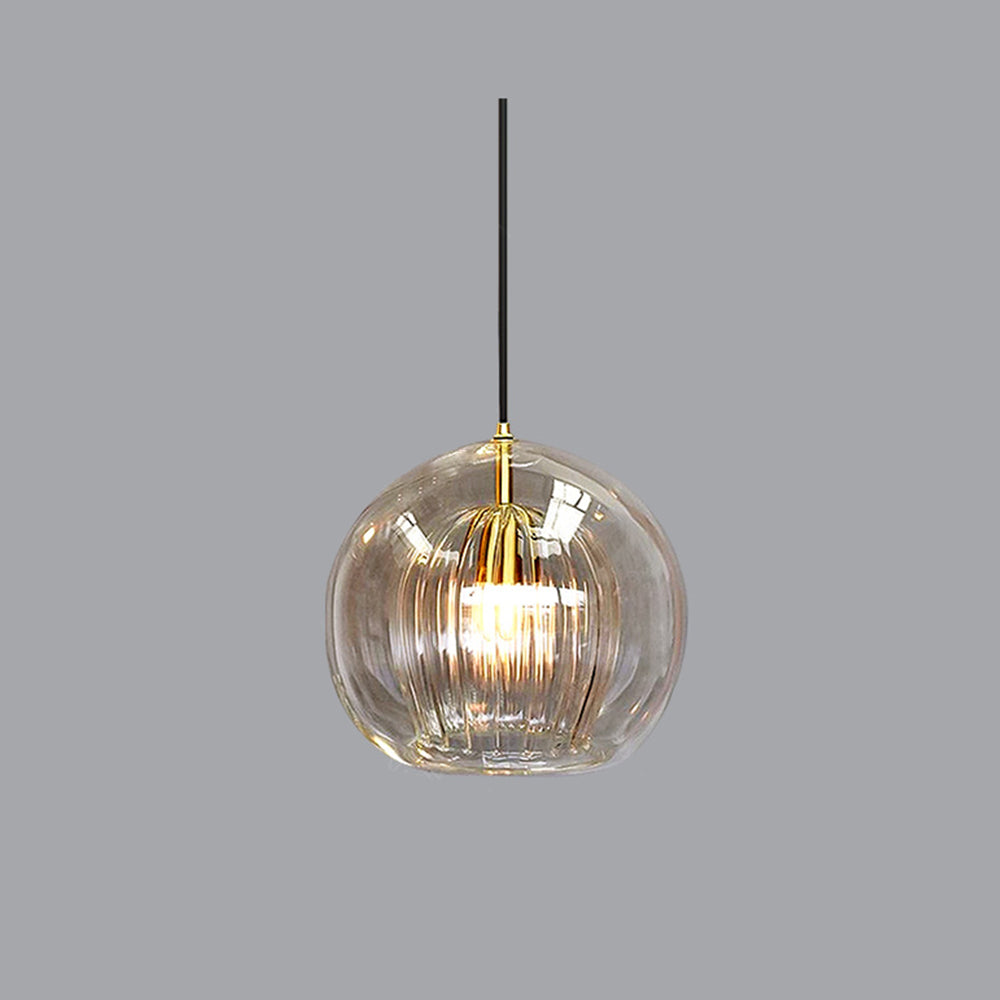 Hailie Modene Bol LED Hanglamp Metaal/Glas Helder/Amber Slaap/Eet/Woonkamer