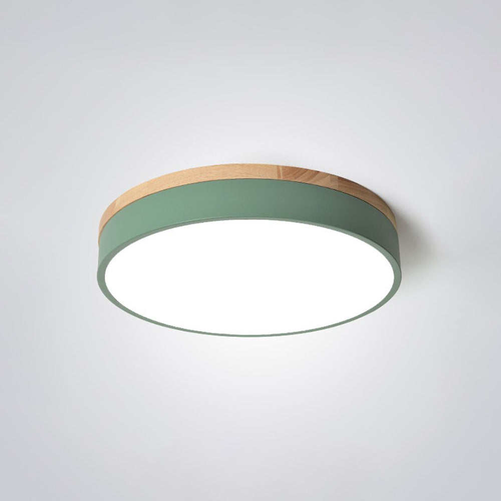 Morandi Plafondlamp, Metaal & Hout, DIA 30/40/50CM